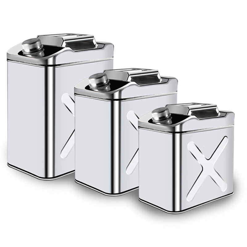 Square type Stainless Steel jerry can