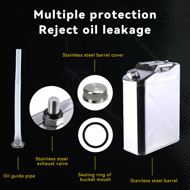 304 Stainless Steel Vertical type Jerrycan