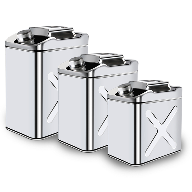 Square type 304 Stainless Steel jerry can 10-25L